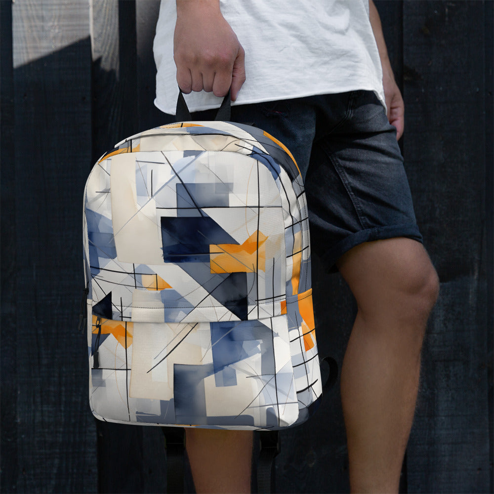 Backpack with Abstract Design 01