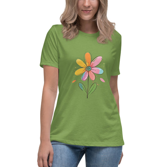 FLOWER DESIGN 02 on Women's Relaxed T-Shirt