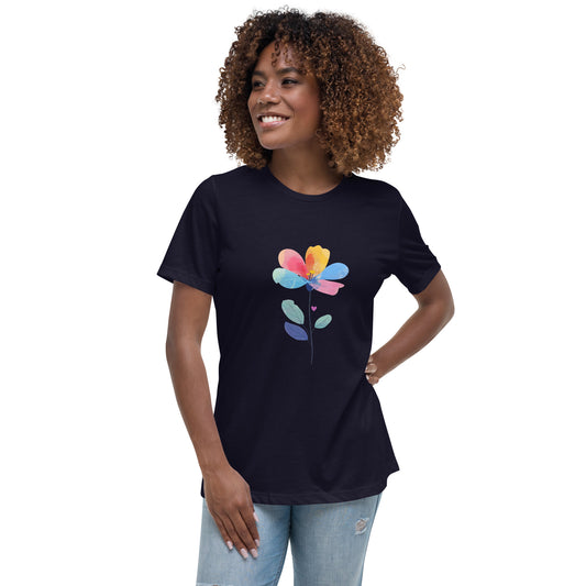 FLOWER DESIGN 03 on Women's Relaxed T-Shirt