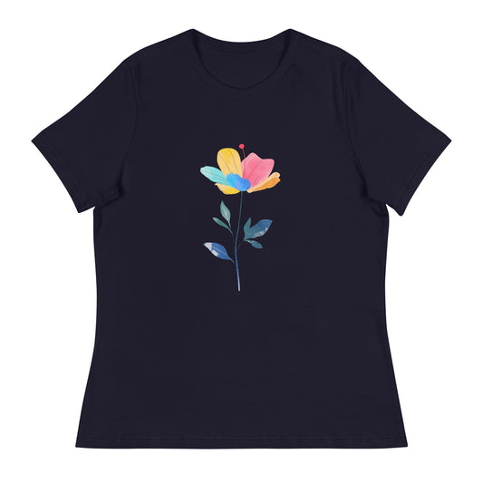 FLOWER DESIGN 04 on Women's Relaxed T-Shirt